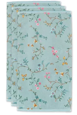 Badhanddoek Set/3 Les Fleurs 55X100 Cm