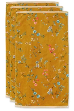 Badhanddoek Set/3 Les Fleurs 55X100 Cm