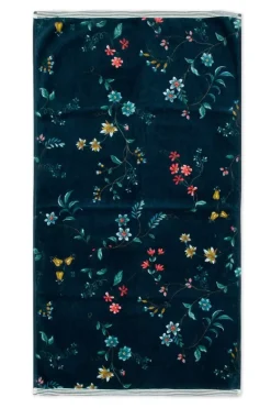 Badhanddoek Set/3 Les Fleurs Donker 55X100 Cm