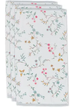 Badhanddoek Set/3 Les Fleurs 55X100 Cm