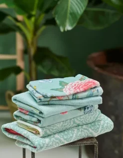 Badhanddoek Set/3 Soft Zellige Blue 55X100 Cm