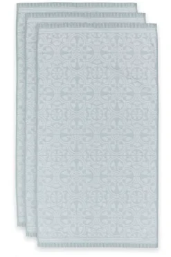 Badhanddoek Set/3 Tile De Pip Licht 55X100 Cm