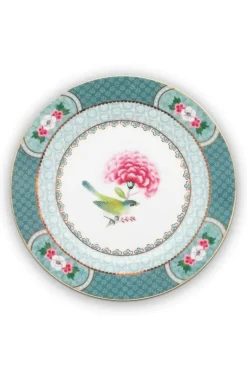Blushing Birds Gebaksbord Blauw 17 Cm