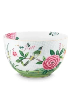 Blushing Birds Grote Kom Wit 23 Cm