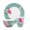 Blushing Birds Ontbijt Set/3 Blue