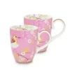 Early Bird Set/2 Mokken Groot Roze