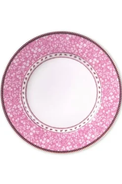Floral Dinerbord Roze 26,5 Cm