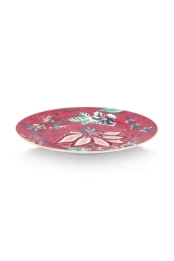 Flower Festival Gebaksbord Donker 17 Cm