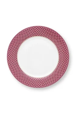Flower Festival Set/4 Dinerborden Donker 26.5Cm