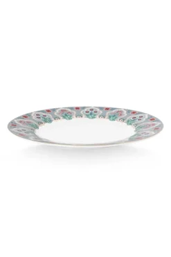 Flower Festival Set/4 Ontbijtborden Licht 21Cm