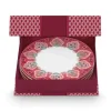 Flower Festival Set/4 Ontbijtborden Donker 21Cm