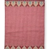 Flower Festival Tea Towel Red/Dark Pink