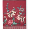 Flower Festival Tea Towel Dark Pink