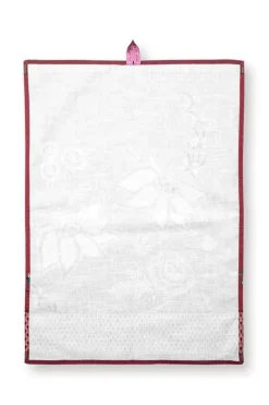 Flower Festival Tea Towel Dark Pink