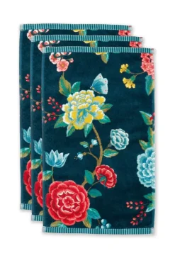 Gastendoek Set/3 Good Evening Donker 30X50 Cm