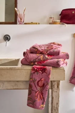 Gastendoek Set/3 Secret Garden Mauve 30X50Cm