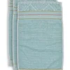 Gastendoek Set/3 Soft Zellige Blue 30X50 Cm