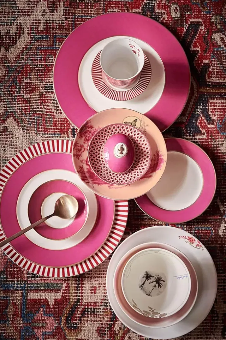 Heritage Kom Geverfd Roze 12 Cm