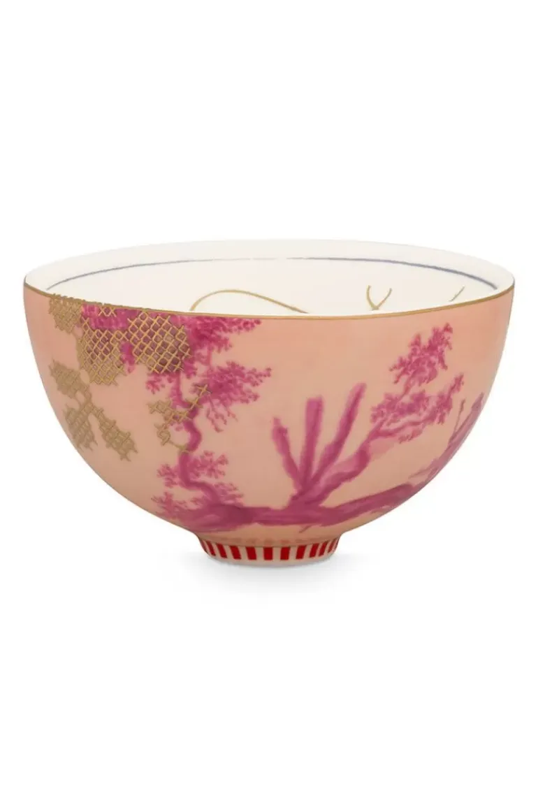 Heritage Kom Geverfd Roze 12 Cm
