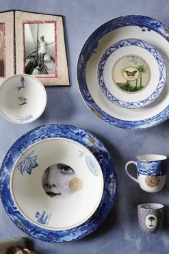 Heritage Kom Tegels Blauw 11 Cm