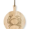 Houten Plateau Krab Rond