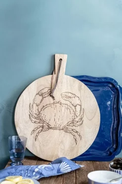 Houten Plateau Krab Rond