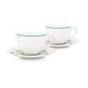 Jolie Set/2 Cappuccino Kop & Schotel Dots Gold