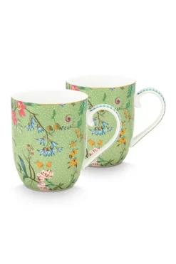Jolie Set/2 Mokken Klein Bloemen
