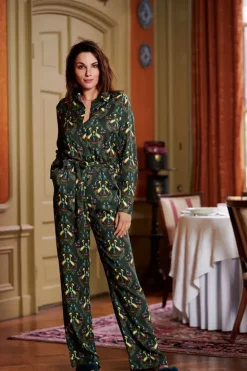 Jumpsuit Flirting Birds Groen