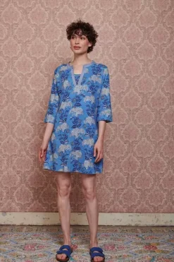 Jurk Flora Firenze Kobalt