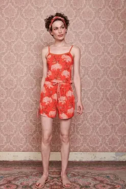 Korte Broek Flora Firenze Koraal