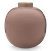 Metalen Vaas Bruin 23Cm