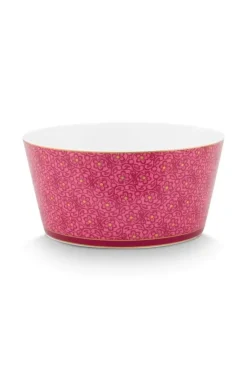 Oriental Flower Festival Set/4 Kommen Donker 12Cm