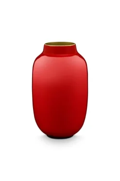 Ovale Mini Vaas Red 14 Cm