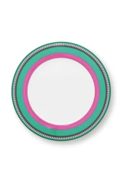 Pip Chique Stripes Dinerbord Roze/Groen 28Cm
