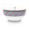 Pip Chique Stripes Kom Roze/Groen 18Cm