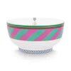 Pip Chique Stripes Kom Roze/Groen 15.5Cm