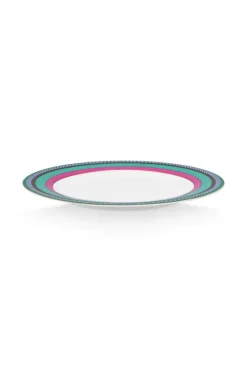 Pip Chique Stripes Ontbijtbord Roze/Groen 23Cm