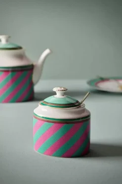 Pip Chique Stripes Suikerpot Roze/Groen