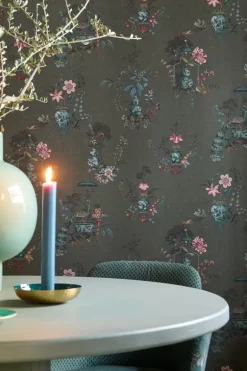 Pip Studio Chinese Porcelain Vinylbehang Donker