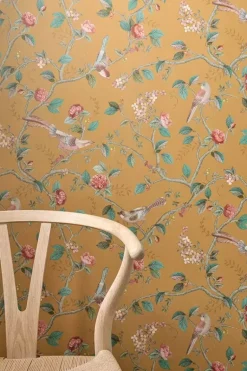 Pip Studio Good Nightingale Vliesbehang Oker