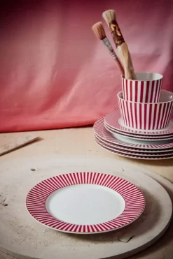 Royal Stripes Gebaksbord Donker 17Cm