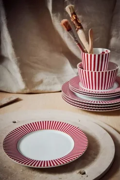 Royal Stripes Gebaksbord Donker 17Cm