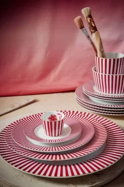 Royal Stripes Gebaksbord Donker 17Cm