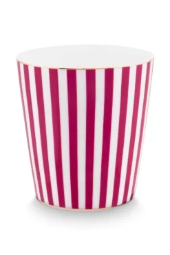 Royal Stripes Mok & Theetip Donker