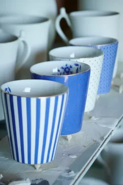 Royal Stripes Mok Dots