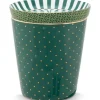 Royal Stripes Mok Stippen & Theetip Groen