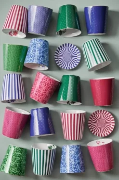 Royal Stripes Mok Stippen & Theetip Groen