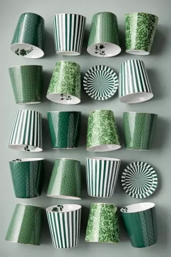 Royal Stripes Mok Tegels & Theetip Groen