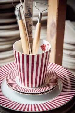Royal Stripes Petit Four Donkerroze 12Cm